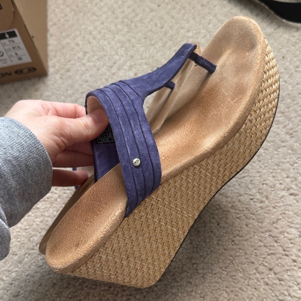 UGG Women's Purple Wedge Sandals